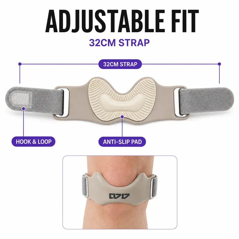 HYPICHOR Adjustable Silicone Patellar Tendon Support Strap