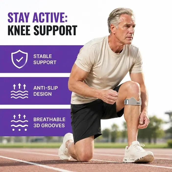 HYPICHOR Adjustable Silicone Patellar Tendon Support Strap