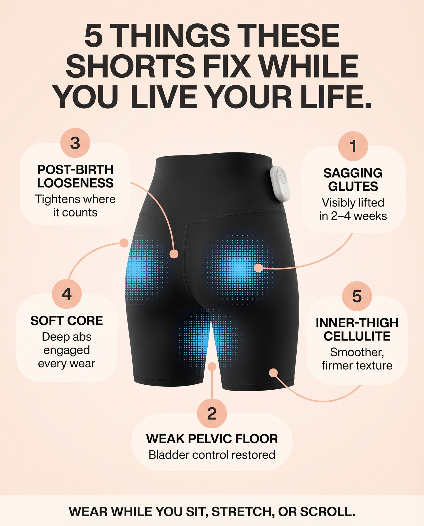 PeachTone™ EMS Shorts